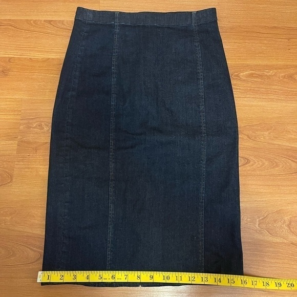 POLO RALPH LAUREN midi skirt jeans in navy blue - Picture 6 of 10